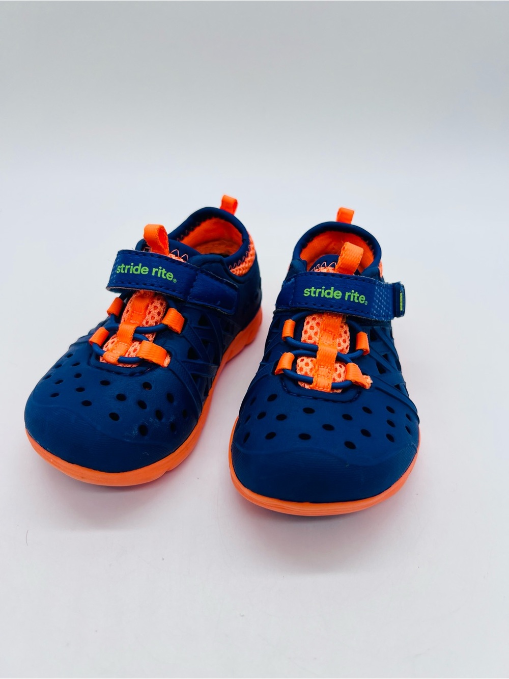 Stride Rite Kids' Navy & Orange Made 2 Play Phibian Water Shoes